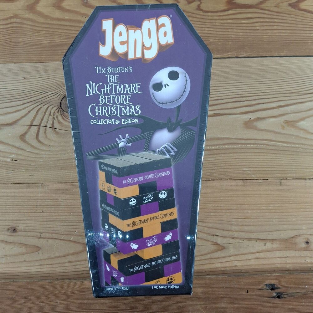 Jenga Tim Burton's Disney The Nightmare Before Christmas Collector’s Edition New